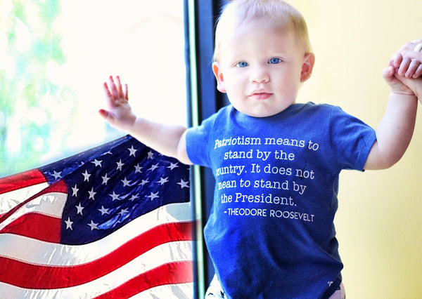 Patriotism Quote Kid’s Bodysuit or Tee