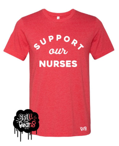 Support our Nurses tee or tank