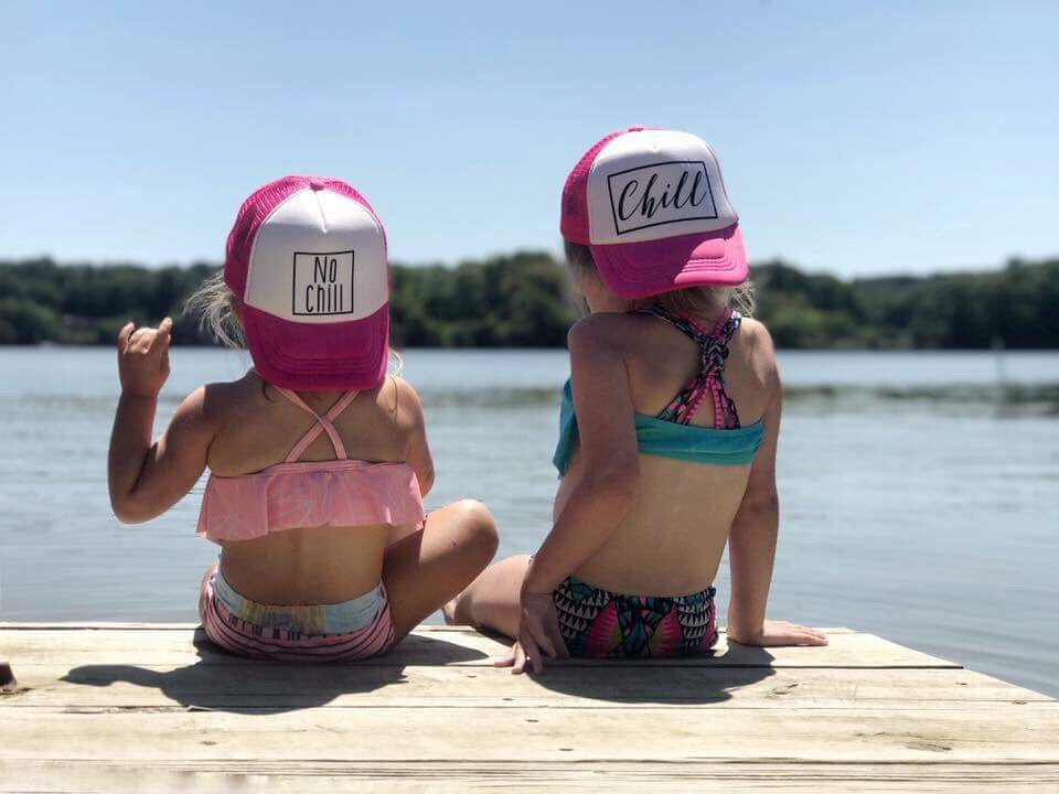 Chill + No Chill Toddler Snapback Trucker Hats