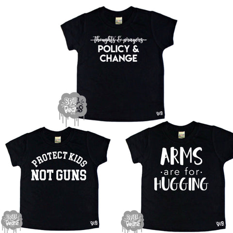 3 Pack Policy Change Kid's Shirt