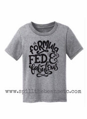 Formula Fed and Fabulous Kid's Tee Or Baby Bodysuit