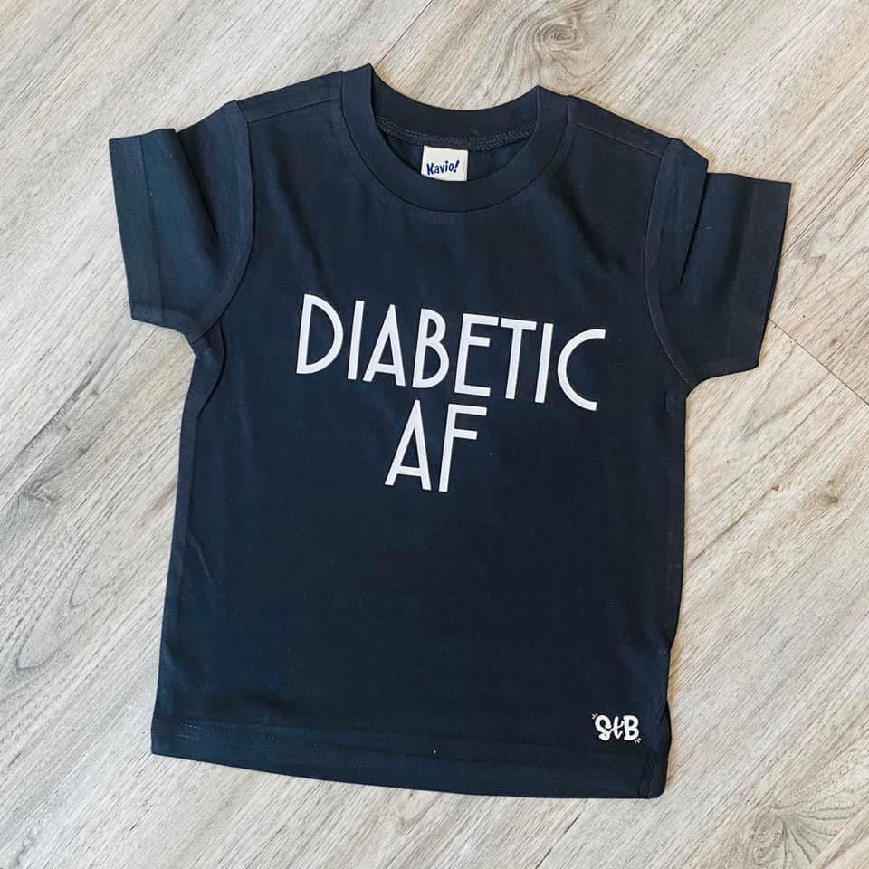 Diabetic AF kids Bodysuit or Tee