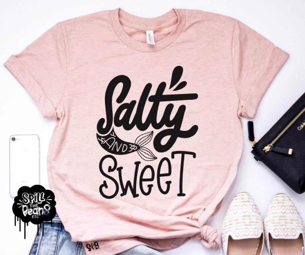 Salty and Sweet Mermaid Adult Shirt