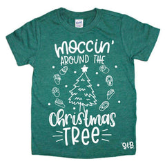Moccin’ Around The Christmas Tree Kids Shirt