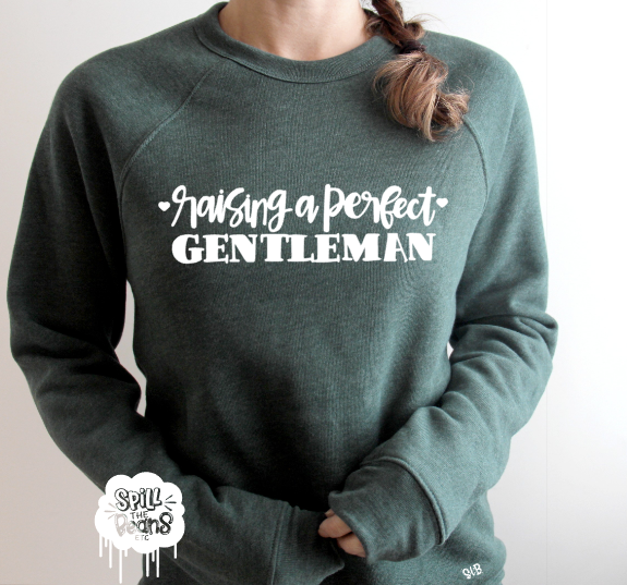 Raising a Perfect Gentleman Fleece crewneck pullover
