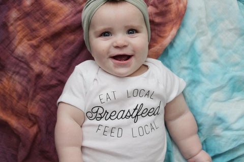 Eat Local Breastfeed Local Toddler and Baby Tee