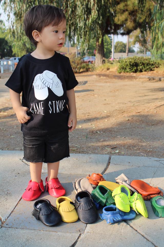 Moccs Game Strong -- Hipster Kids Tee