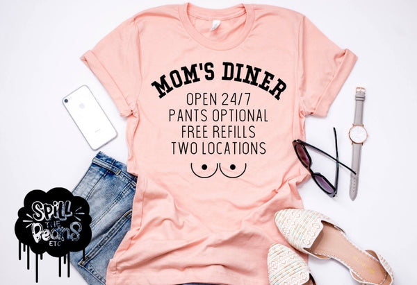 Mom's Diner Prism Color T-Shirt