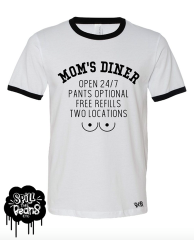 Mom's Diner Ringer Tee
