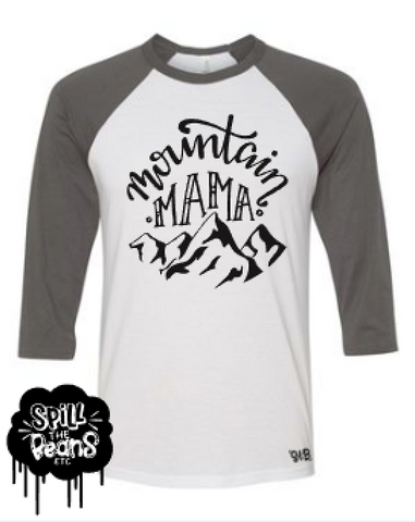 Mountain Mama Raglan Shirt