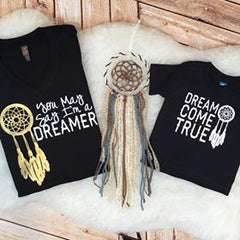 You May Say I'm a Dreamer / Dream Come True Mommy and Me Matching Shirts