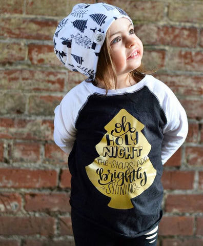 Oh Holy Night Kid's Raglan