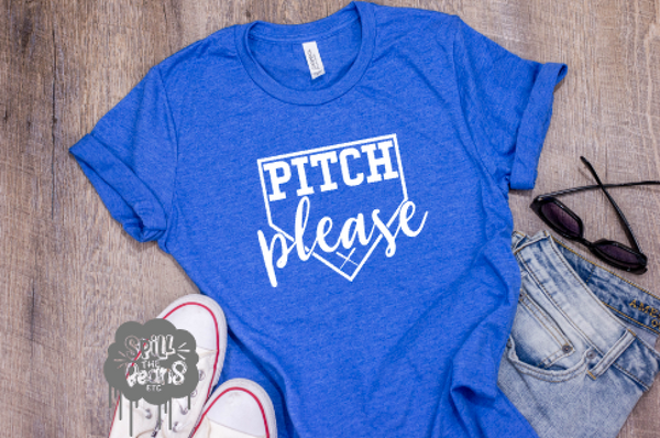 Pitch Please Baseball Adult Tank or Tee