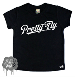 Pretty Fly For A Small Fry® Front & Back Print Kid's Bodysuit or Tee