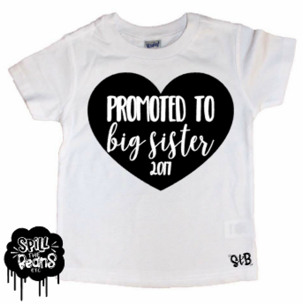 Promoted To Big Sister Tee Shirt Or Bodysuit