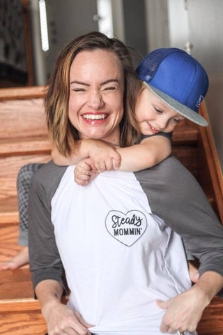steady mommin mom life raglan