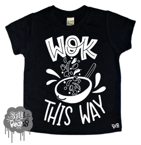 Wok This Way Kid's Bodysuit or Tee