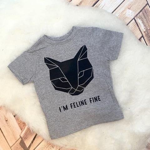 I'm Feline Fine Kid's Bodysuit or Tee